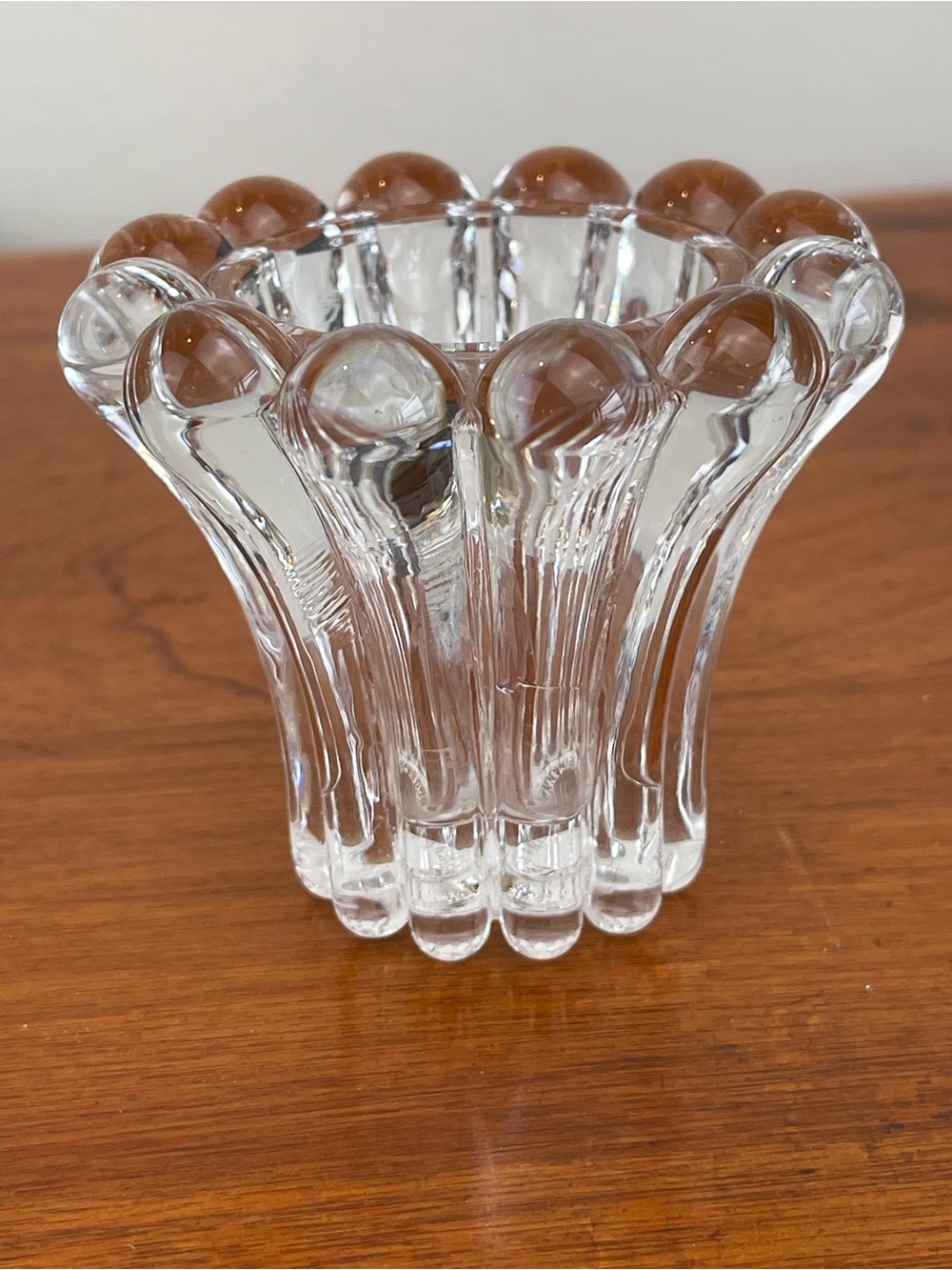 vintage San Marco bubble glass candle holder